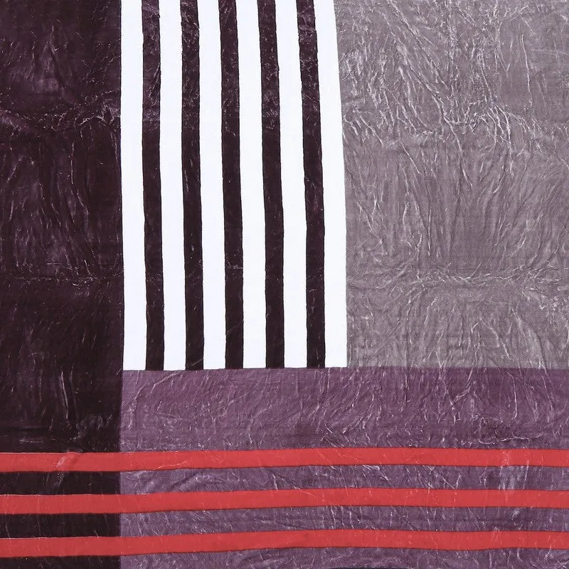 Monte Carlo Midnight Stripes Throw Blanket - 600 GSM media 7