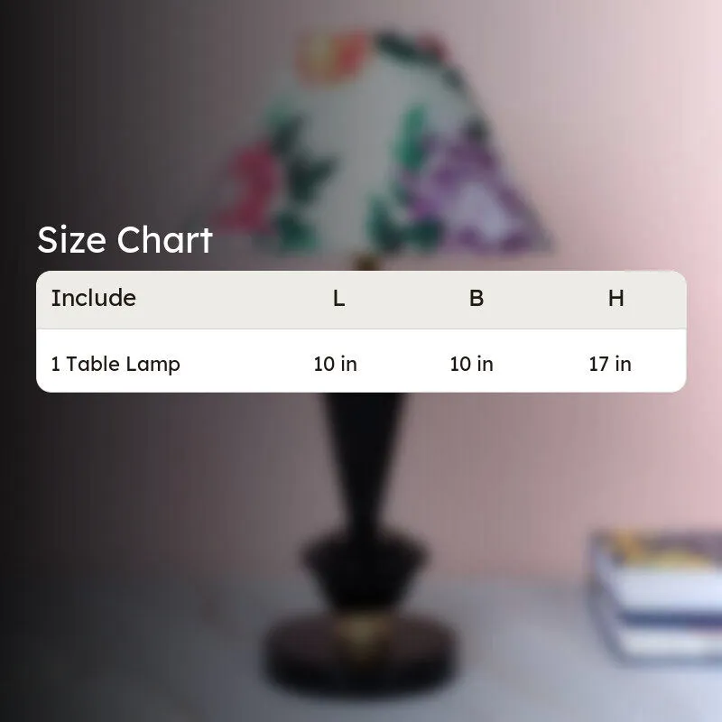 Miyabi Hydra Printed Iron Table Lamp - Multicolor media 5