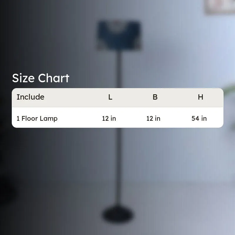 Toile Printed Metal Floor Lamp media 5