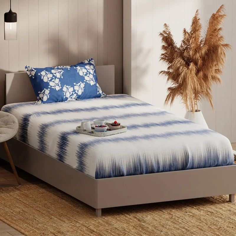 Quincy Abstract Microfiber Microfiber Bedsheet - 135 GSM media 1