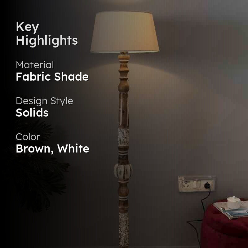 Vintage Trove Floor Lamp - White media 2