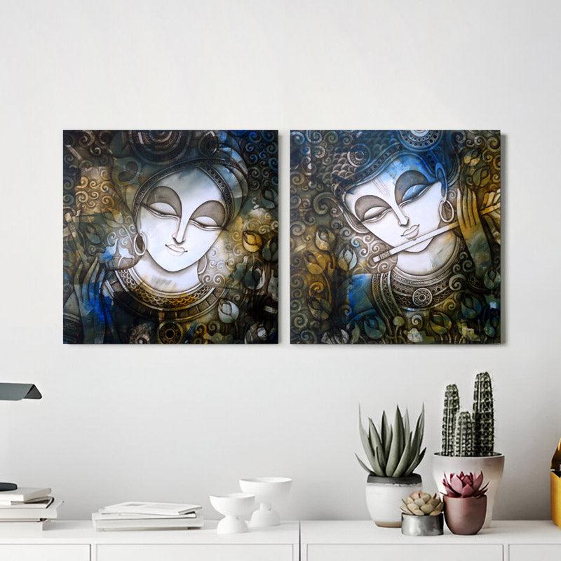 Radhe Krishna Wall Art