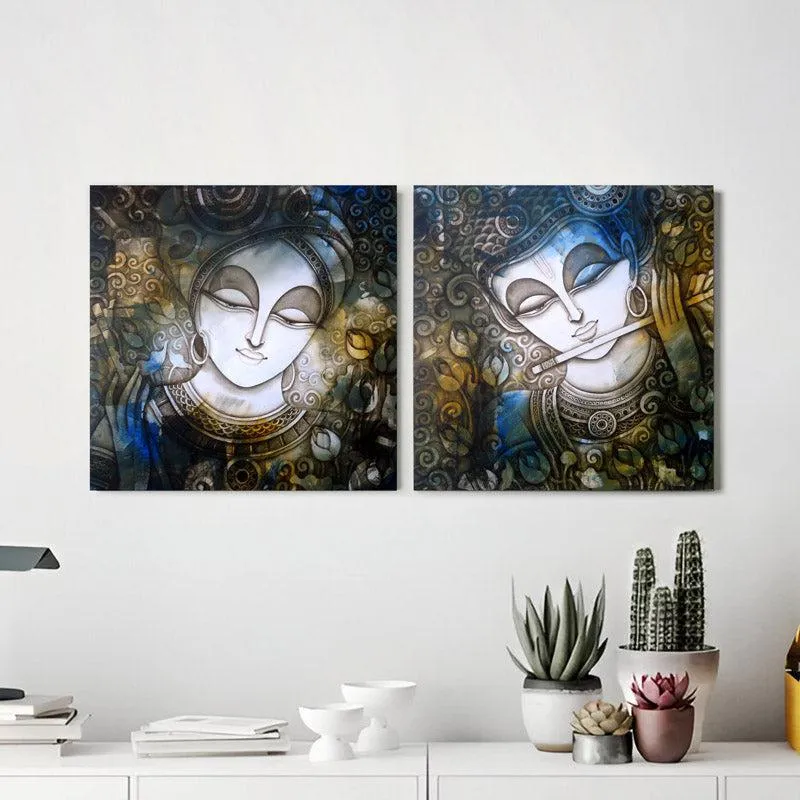 Radhe Krishna Wall Art media 1