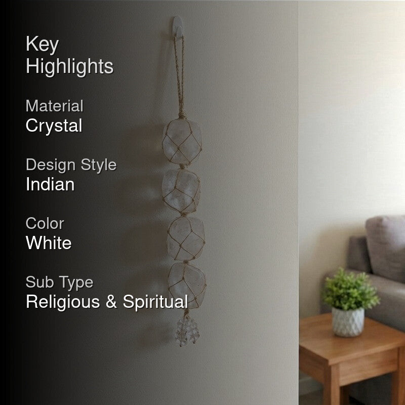 Zen Drive Spiritual Crystal Wall Accent - White media 2