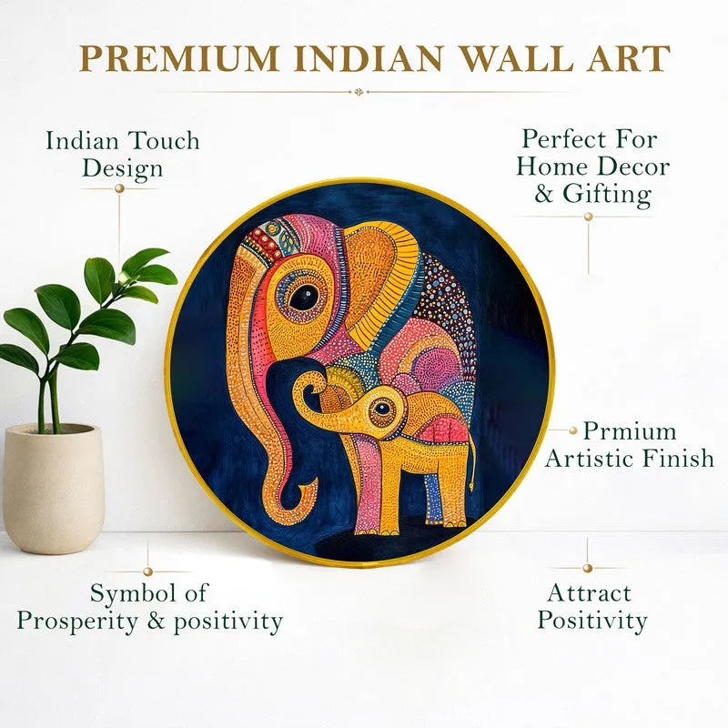 Colorful Elephant Motif Paper Wall Art media 6
