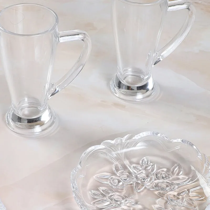 Gratian (250 ML) Beer Glass & Snack Plate Combo - Three Piece Set media 3