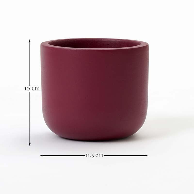 Elegant Terracotta Purple Planter Pot media 7