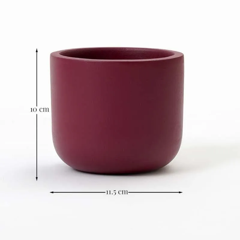Elegant Terracotta Purple Planter Pot media 7