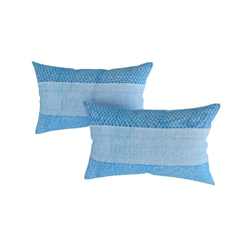 Swayam Yela Pastel Stripe Cotton Bedsheet (Blue) - 160 TC media 4