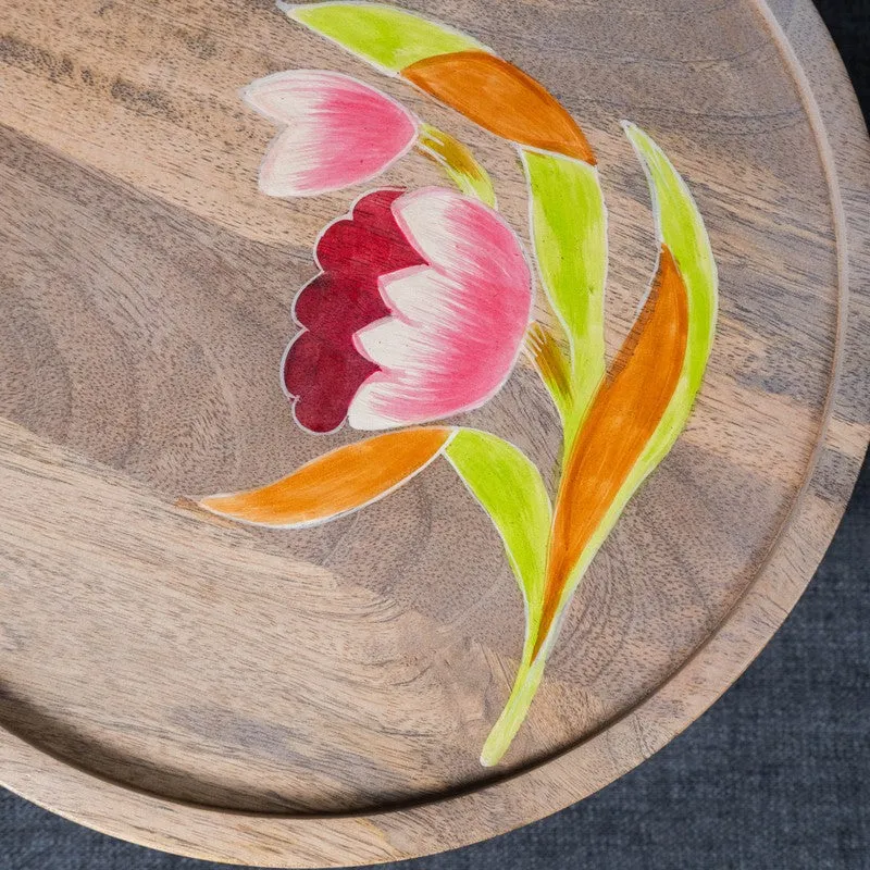 Lotus Petal Wooden Cake Stand media 6