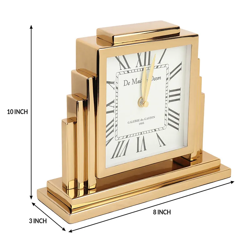 Glim Analog Table Clock - Gold media 5