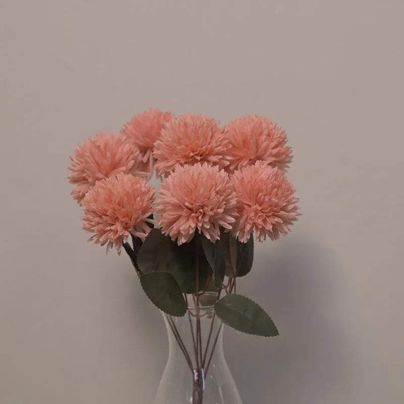 Forever Fresh Artificial Ballmum Bunch - Peach media 5