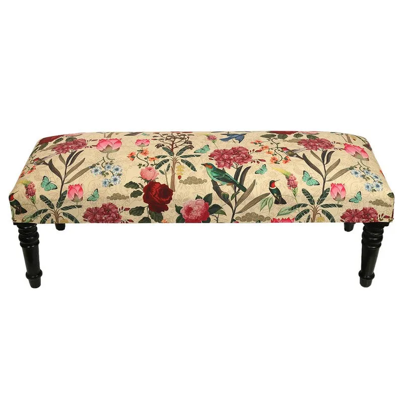 India Circus Sheesham Wood Bird Land Wooden Bench media 3