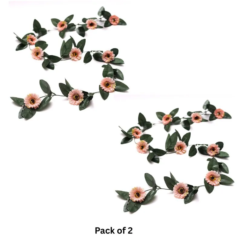Fiora Artificial Gerbera Creeper (Powder Pink) Set of Two media 4