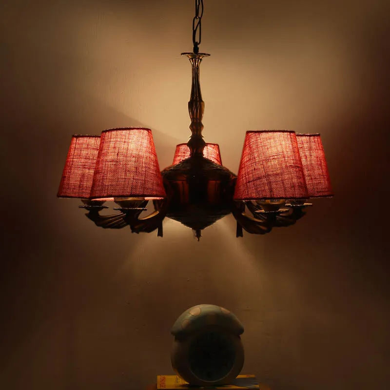 Ruddy Conical Golden Antique Ceiling Lamp media 1