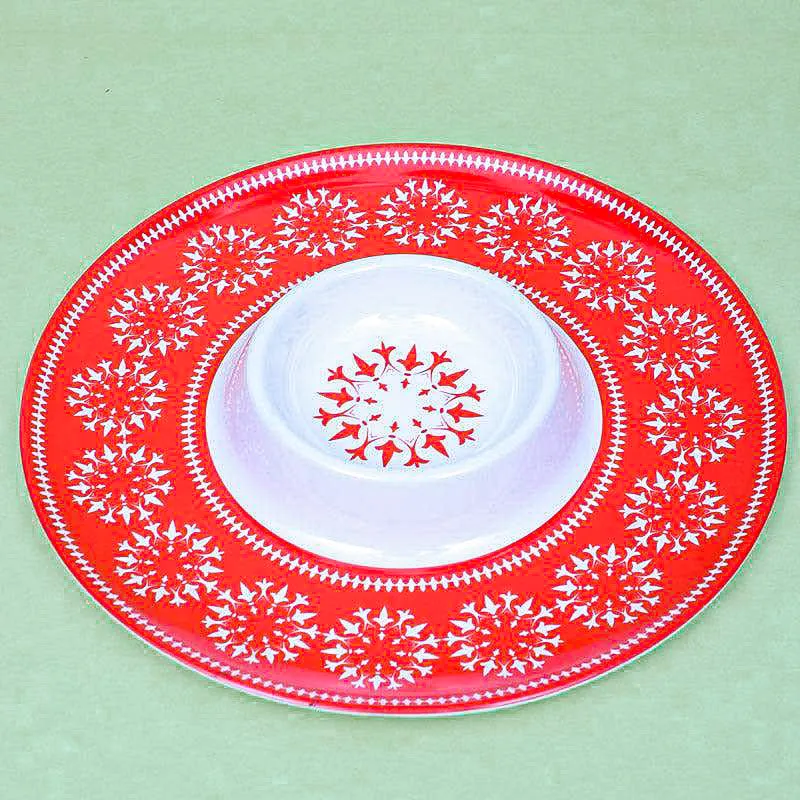 Nixa Melamine Platter - Red media 6