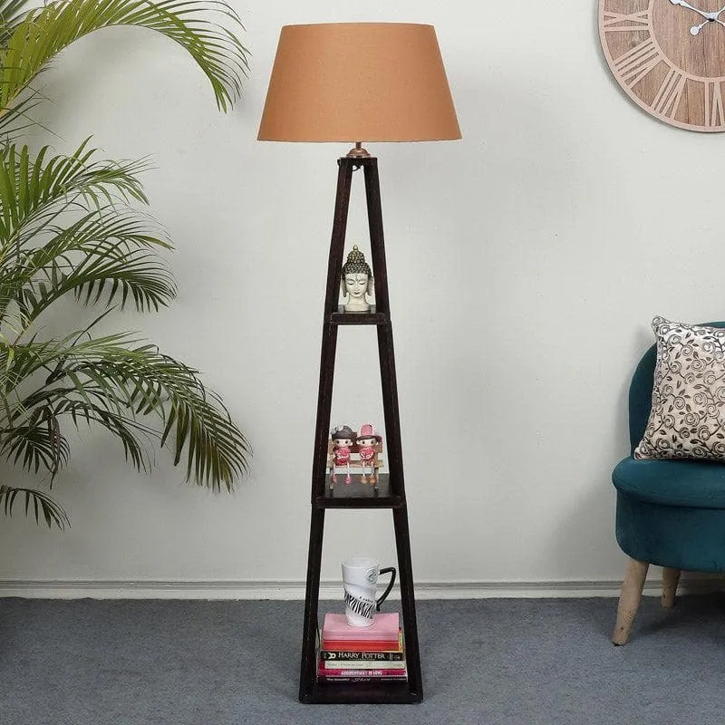 Seasa Wistera Floor Lamp With Shelf - Orange media 3