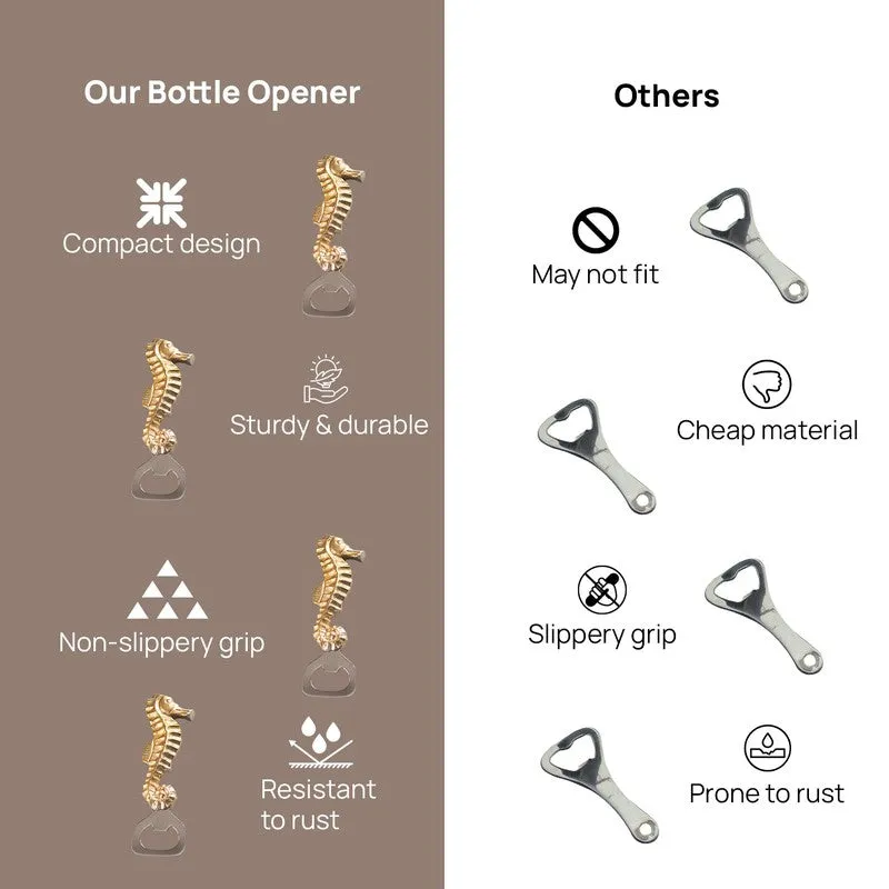 Neigh & Twist Stainless Steel Bottle Opener - Gold media 7