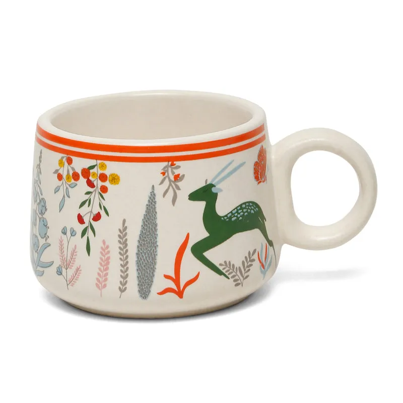 Warli Ceramic,Stoneware Tea Cup (120 mL Each) - Set Of Six media 6