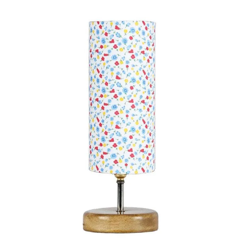 Floral Escape Fabric Table Lamp - Multicolor media 5