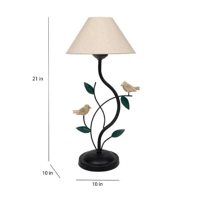 Leapo Twine Fabric Table Lamp - White,Black media 5