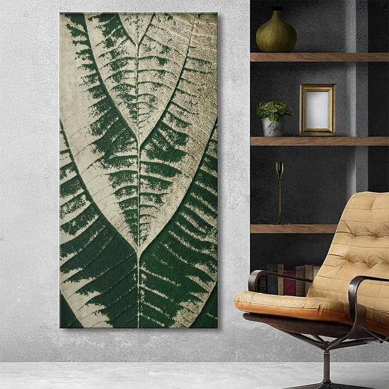 Leaf Pattern Poly Canvas Wall Painting media 1
