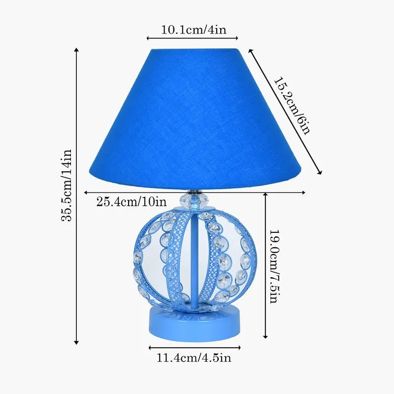SculptaLight Artistic Desk Wooden Table Lamp - Blue media 7