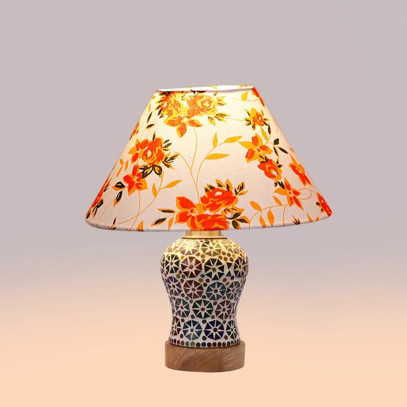 Astrona Fleur Cone Wooden Table Lamp - Multicolor media 6