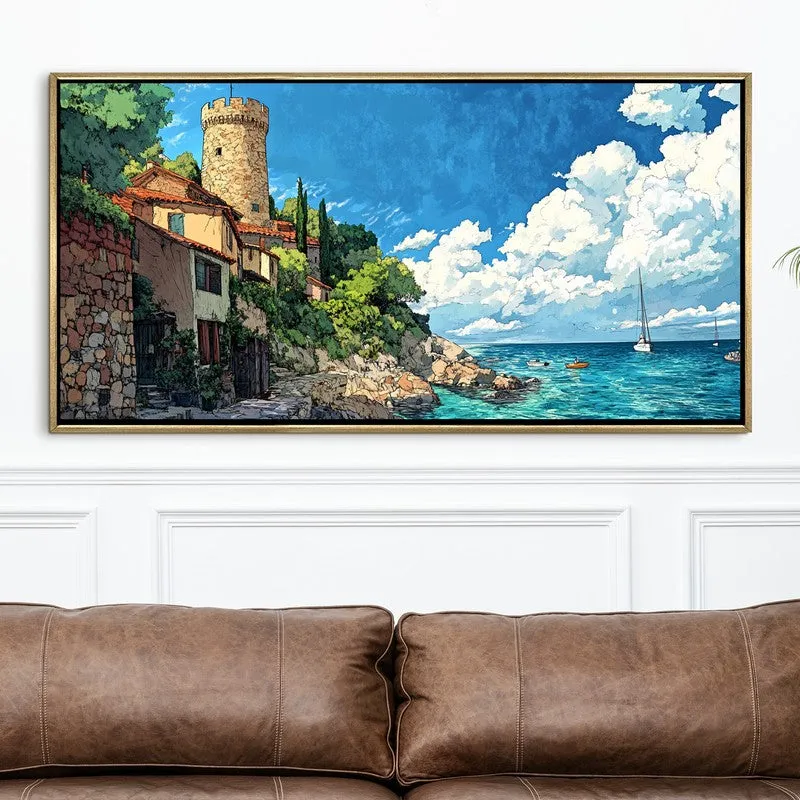Sentinel Canvas Wall Painting With Frame media 4