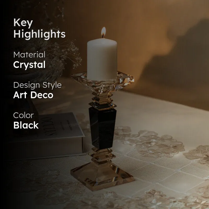 Elegance Crystal Candle Holder - Small media 2