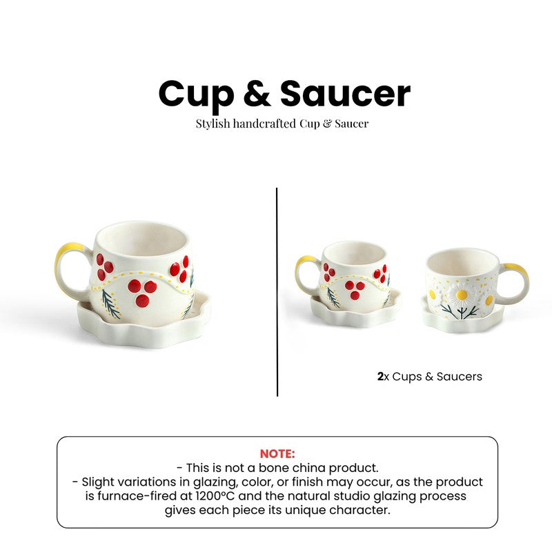 Bloom Burst Cup & Saucer - Set of Two (300 ML) media 7