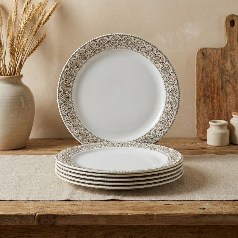 Manila Gold Melamine Quarter Plates - Set of Six