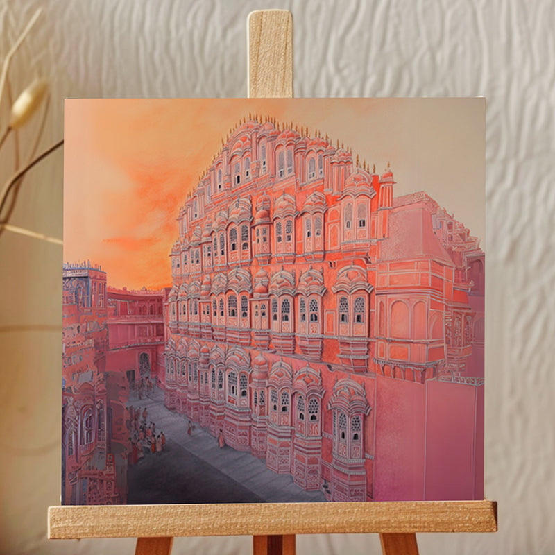 Colors Of Hawa Mahal Showpiece