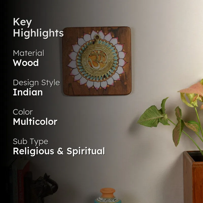 Omm Mandala Wooden Wall Accent media 2