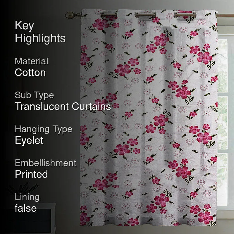 Eleonora Floral Cotton Curtain media 2