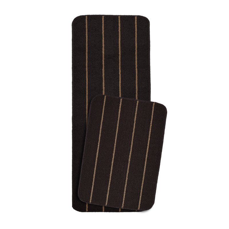 CozyLines Kitchen Floor Mats (Brown) - Set of Two media 3