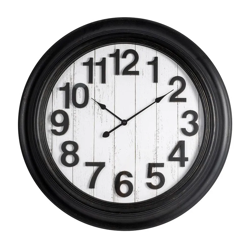 Regal Round Wall Clock - Black & White media 5