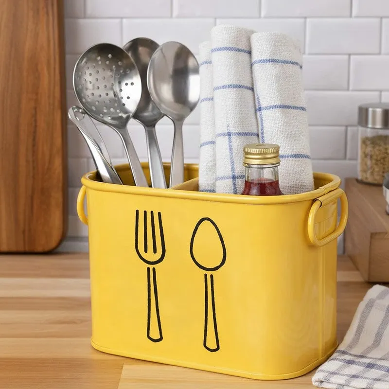 KitchenPro Rust-Free Cutlery Stand - Yellow media 4