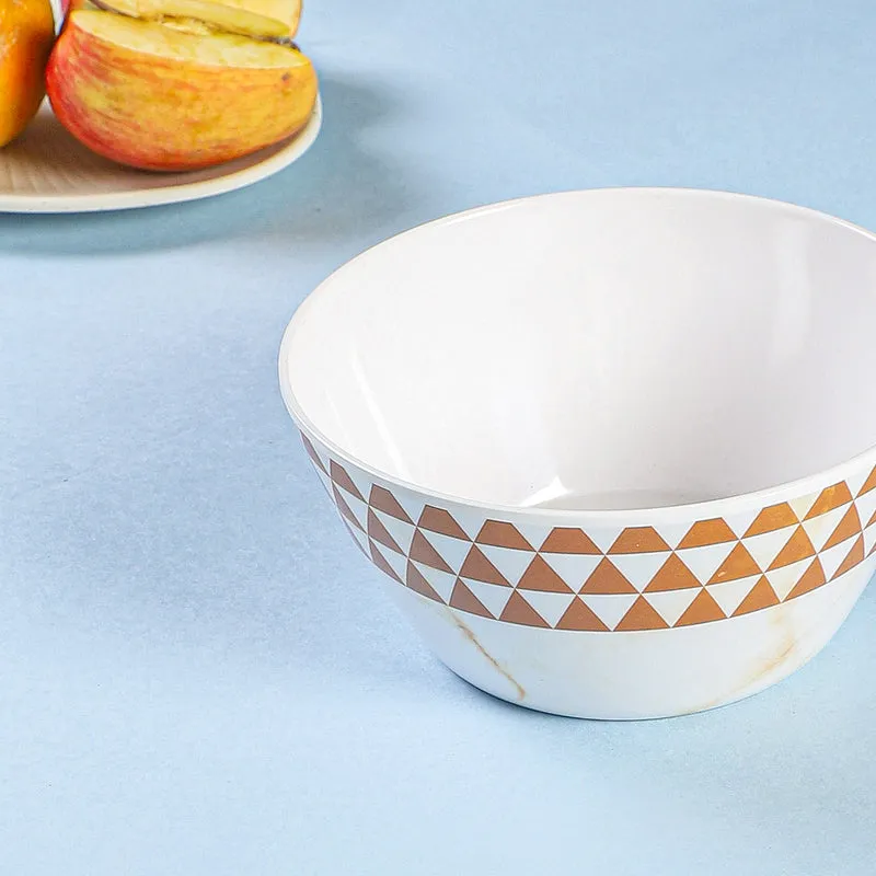 Jisho Snack Bowl (White & Brown) - 750 ML media 4