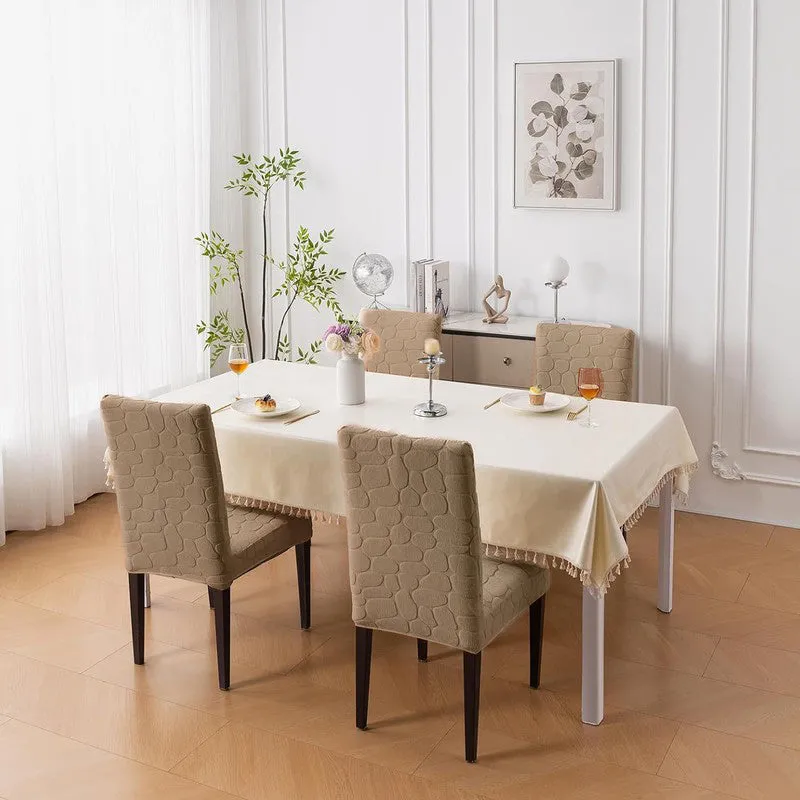 AstraGlow Classic Chair Cover(Beige) - Set Of Four media 1
