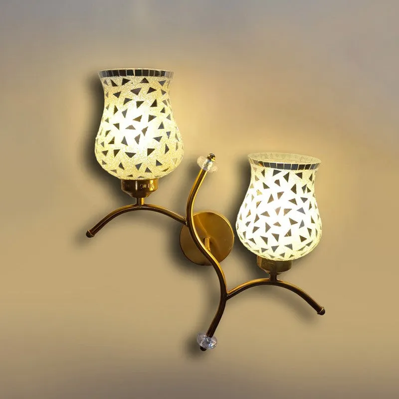 TwinAura Glass Wall Lamp - White media 5