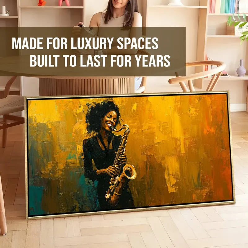 Syncopation Canvas Wall Painting With Frame media 7