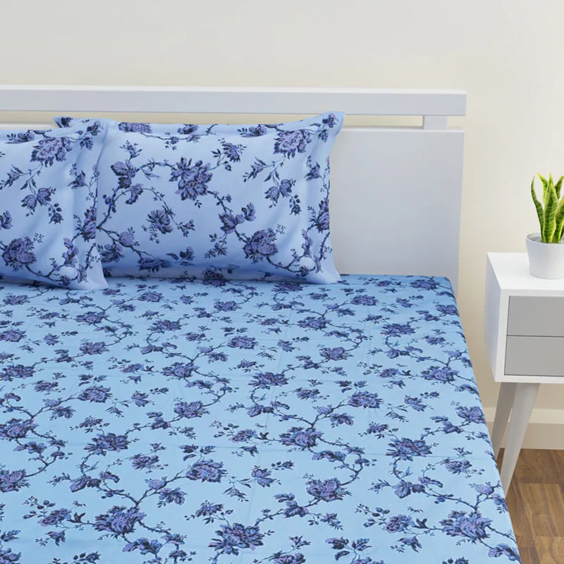 Bhavika Printed Cotton Bedsheet - 300 TC media 4