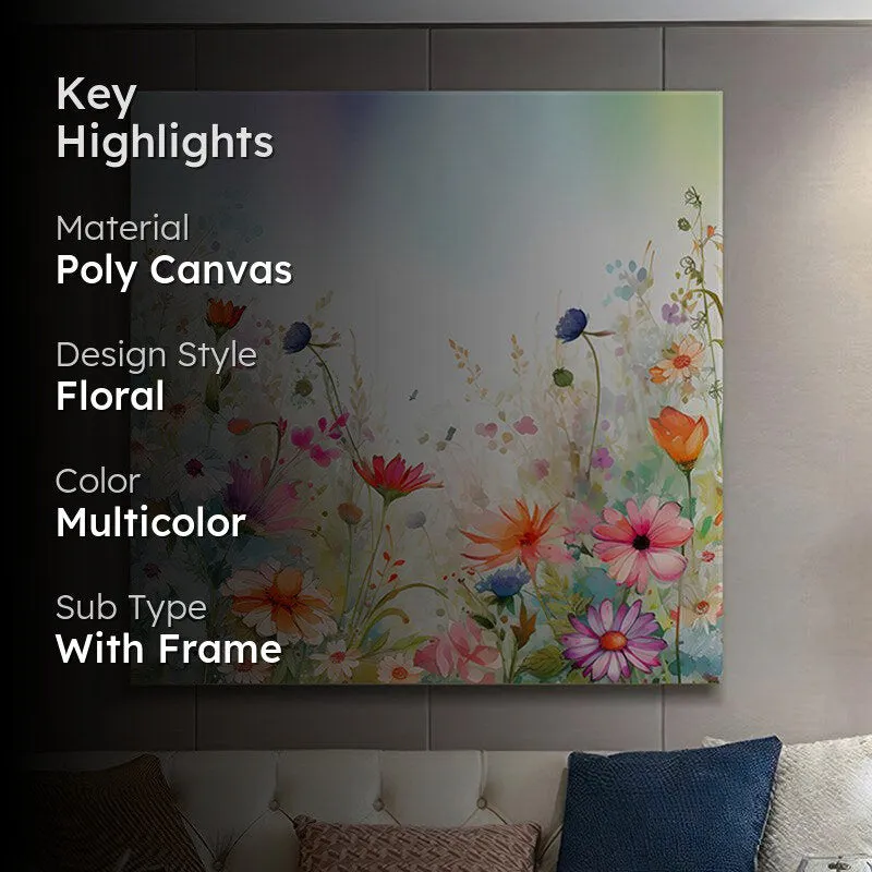 Enchanting Wildflowers Meadow Wall Painting media 2