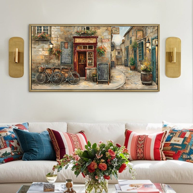 Timeless Europe Street Lane House Wall Art