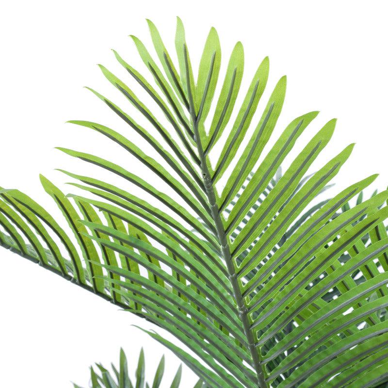 Artificial Realistic Areca Palm Plant With Black Plastic Pot - 4.9 Feet media 7