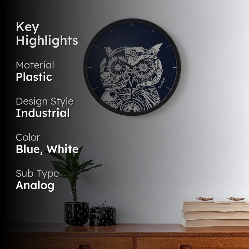 New Era Owl Wall Clock media 2