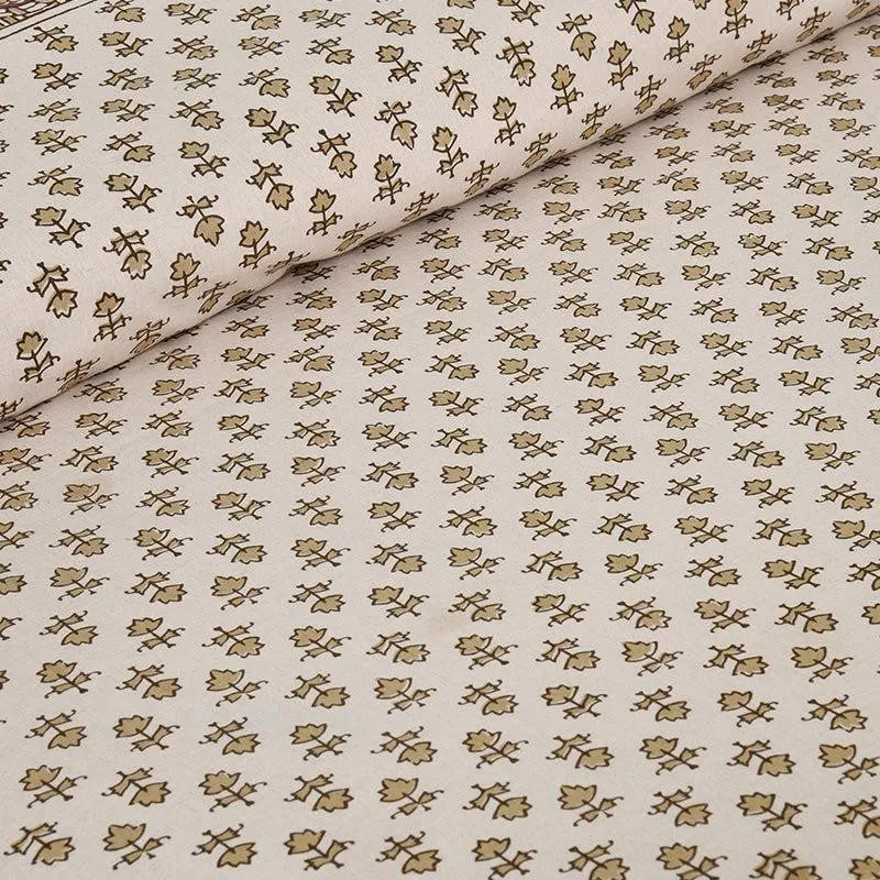 Koleen Printed Cotton Bedsheet (Ivory) - 160 TC media 4