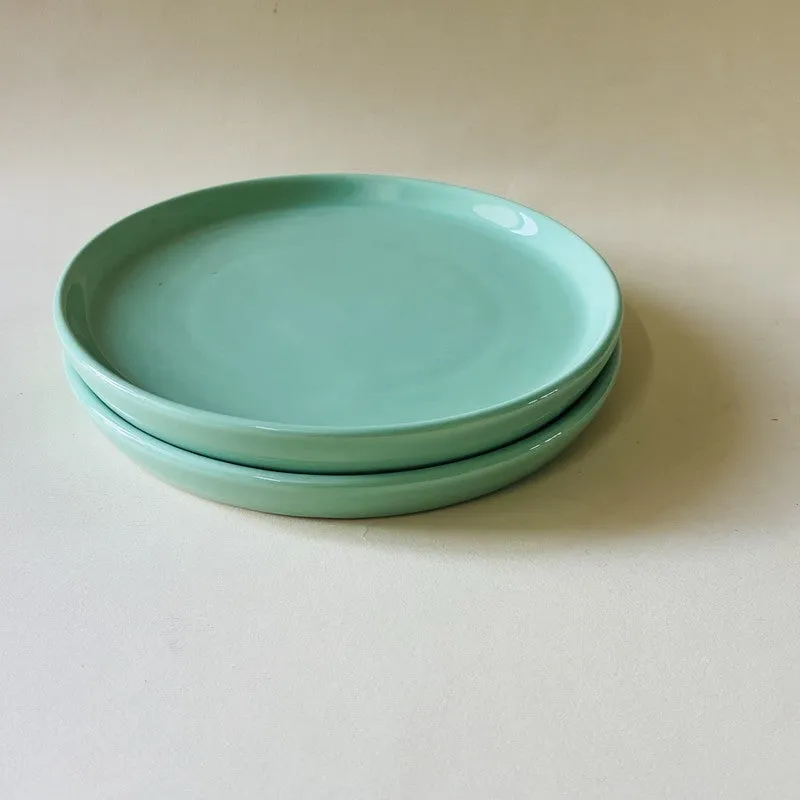 Ceramic Quarter Plate (Sage Green) - Set Of Two media 6