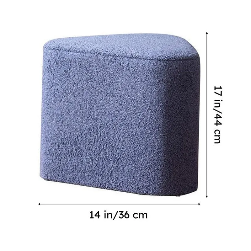 Plush Seat Pouffe (Blue) - Set Of Two media 10